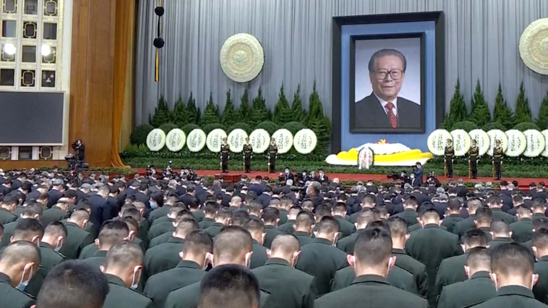 Xi Jinping pays tribute to late Chinese president Jiang Zemin at state funeral in Beijing